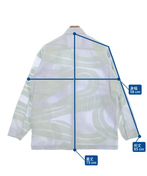 IM MEN（アイムメン）カジュアルシャツ 緑 サイズ:2(M位) メンズ/2200651607056