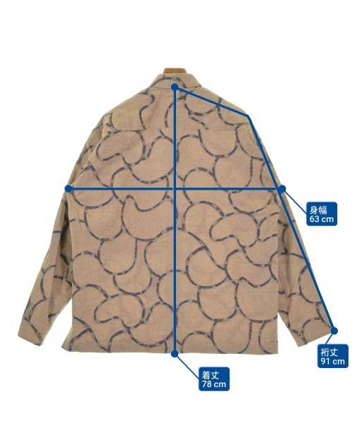 IM MEN（アイムメン）カジュアルシャツ 茶 サイズ:4(XL位) メンズ/2200665307102