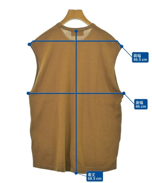 alexandra golovanoff（アレクサンドラゴロヴァノフ）ベスト 茶 サイズ:S レディース/2200678243107