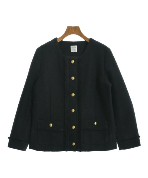 BOUQUET de L'UNE(ブケドゥリュンヌ)ノーカラージャケット 黒 サイズ:F/2200665175022