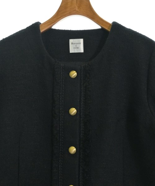 BOUQUET de L'UNE（ブケドゥリュンヌ）ノーカラージャケット 黒 サイズ:F レディース/2200665175022