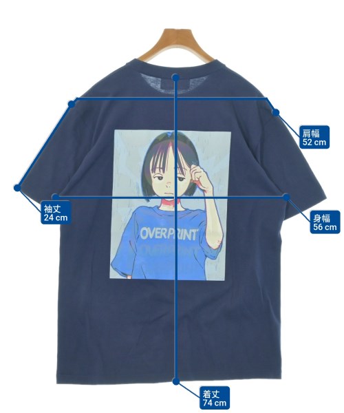 over print（オーバーポイント）Tシャツ・カットソー 紺 サイズ:L メンズ/2200534864064