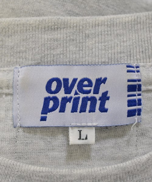over print（オーバーポイント）Tシャツ・カットソー グレー サイズ:L メンズ/2200534864071