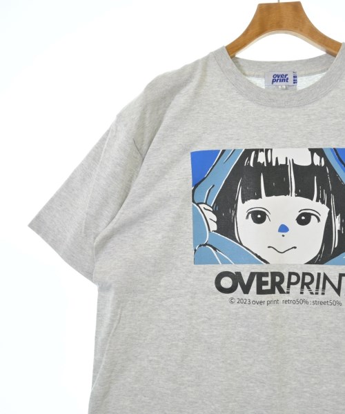over print（オーバーポイント）Tシャツ・カットソー グレー サイズ:L メンズ/2200534864071