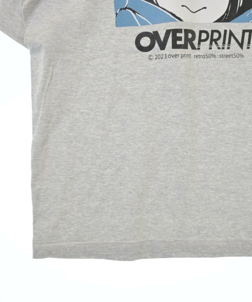 over print（オーバーポイント）Tシャツ・カットソー グレー サイズ:L メンズ/2200534864071