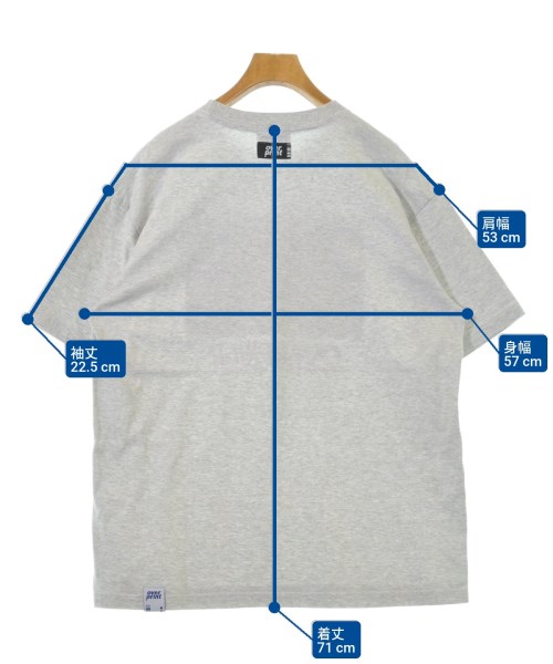 over print（オーバーポイント）Tシャツ・カットソー グレー サイズ:L メンズ/2200534864071