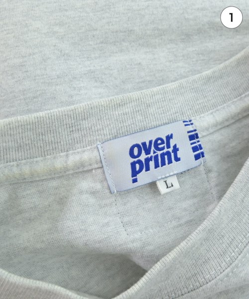 over print（オーバーポイント）Tシャツ・カットソー グレー サイズ:L メンズ/2200534864071