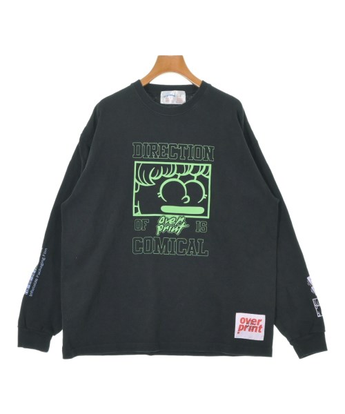 over print(オーバーポイント)Tシャツ・カットソー 黒 サイズ:L/2200655886068
