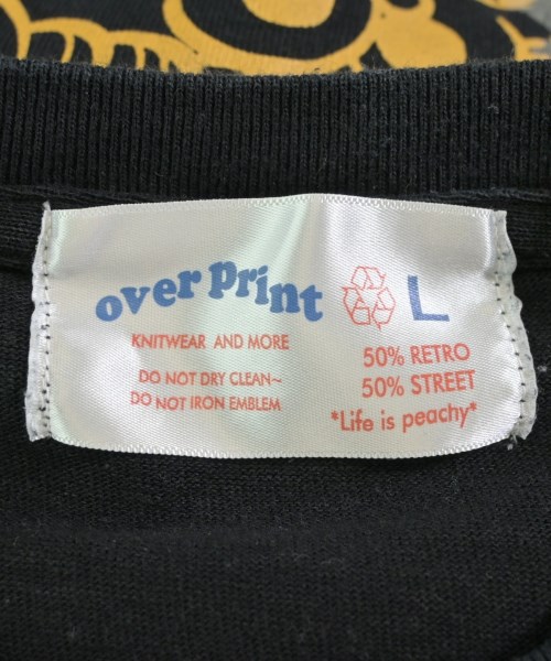 over print（オーバーポイント）Tシャツ・カットソー 黒 サイズ:L レディース/2200655886068