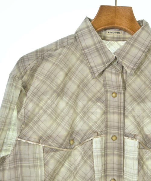 67NOWOS（67ノーウォス）カジュアルシャツ ベージュ サイズ:F レディース/2200630364215