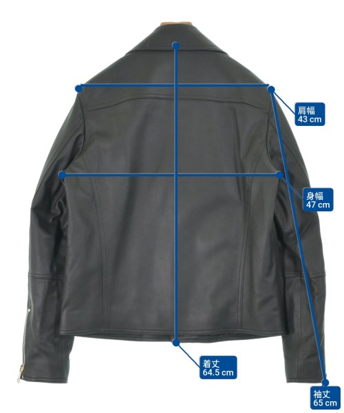 1945 CA（イチキュウヨンゴシーエー）ライダース 黒 サイズ:50(XL位) メンズ/2200665322044