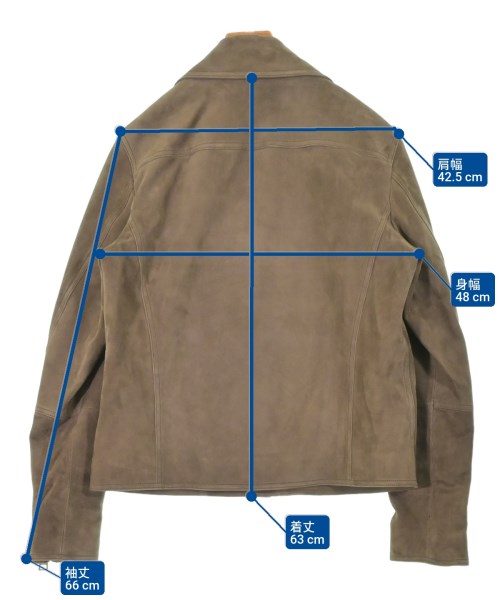 1945 CA（イチキュウヨンゴシーエー）ライダース 茶 サイズ:50(XL位) メンズ/2200665322051