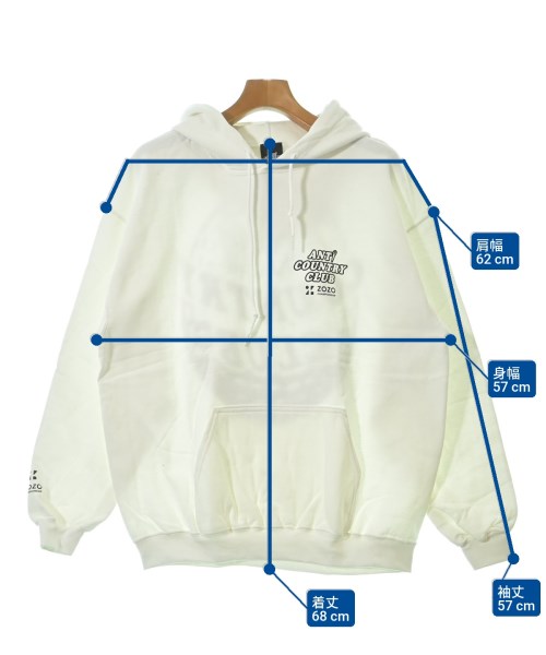 ANTI COUNTRY CLUB（アンチカントリークラブ）パーカー 白 サイズ:L メンズ/2200641545023