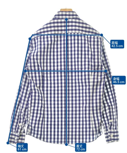 ARRIVEDERCI（アリベデルチ）カジュアルシャツ 紫 サイズ:S メンズ/2200631984016