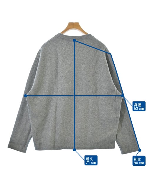 AUBETT（オーベット）Tシャツ・カットソー グレー サイズ:L メンズ/2200700862047