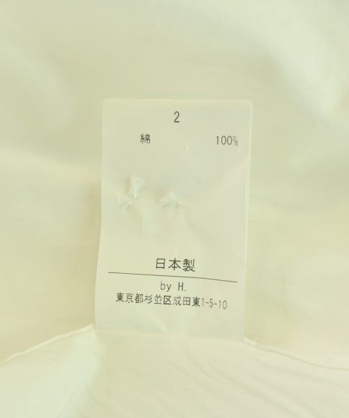 by H.（バイエイチ）カジュアルシャツ 白 サイズ:2(M位) メンズ/2200721470108