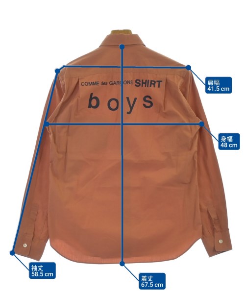 COMME des GARCONS SHIRT boys（コムデギャルソンシャツボーイ）カジュアルシャツ 茶 サイズ:S メンズ/2200640696252