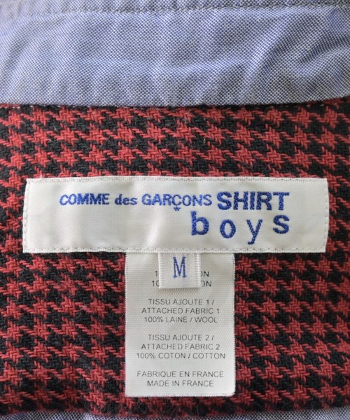 COMME des GARCONS SHIRT boys（コムデギャルソンシャツボーイ）カジュアルシャツ 青 サイズ:M メンズ/2200680158079