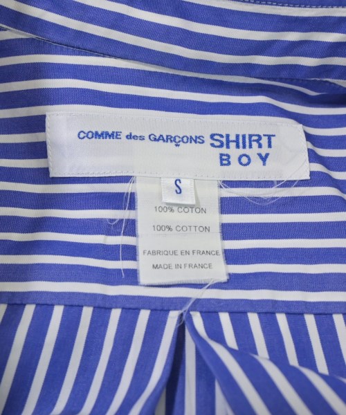 COMME des GARCONS SHIRT boys（コムデギャルソンシャツボーイ）カジュアルシャツ 青 サイズ:S メンズ/2200698056121