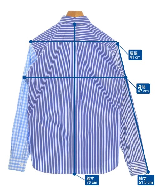 COMME des GARCONS SHIRT boys（コムデギャルソンシャツボーイ）カジュアルシャツ 青 サイズ:S メンズ/2200698056121