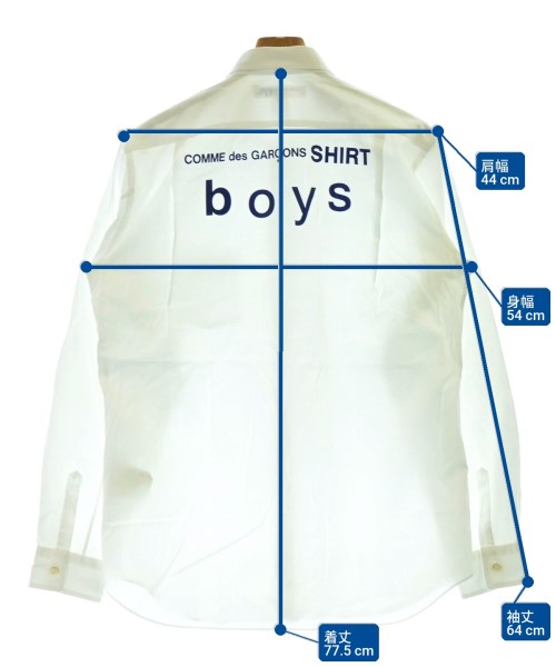 COMME des GARCONS SHIRT boys（コムデギャルソンシャツボーイ）カジュアルシャツ 白 サイズ:-(M位) メンズ/2200646832050