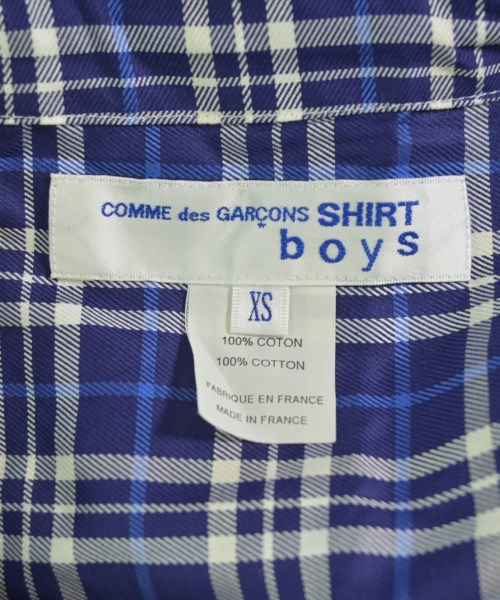 COMME des GARCONS SHIRT boys（コムデギャルソンシャツボーイ）カジュアルシャツ 紺 サイズ:XS メンズ/2200706555127