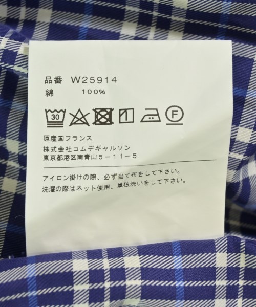 COMME des GARCONS SHIRT boys（コムデギャルソンシャツボーイ）カジュアルシャツ 紺 サイズ:XS メンズ/2200706555127
