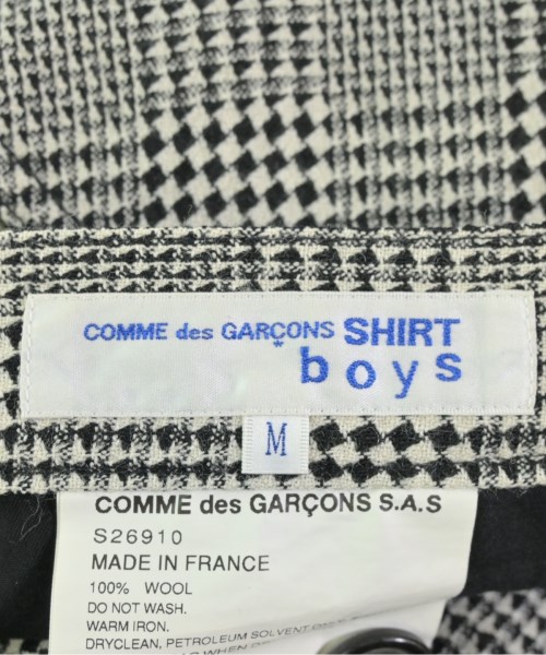 COMME des GARCONS SHIRT boys（コムデギャルソンシャツボーイ）スラックス 黒 サイズ:M メンズ/2200691361031