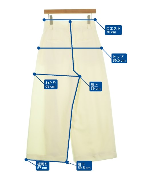 cygne（シーニュ）スラックス 白 サイズ:1(S位) レディース/2200642588012