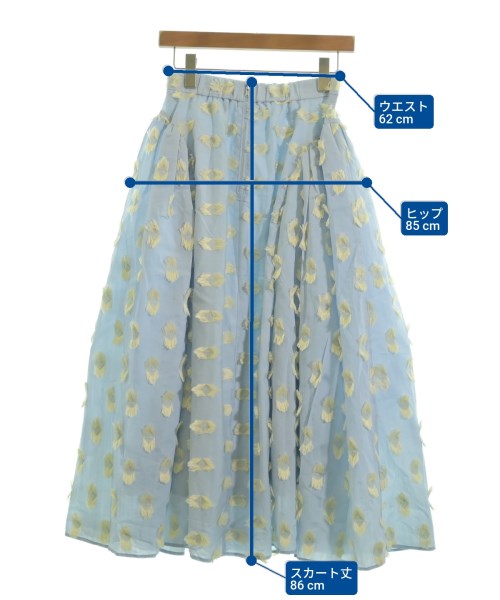 cygne（シーニュ）ロング・マキシ丈スカート 青 サイズ:0(XS位) レディース/2200610512131