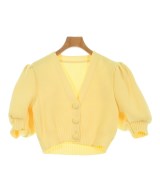 cygne（シーニュ）カーディガン 黄 サイズ:0(XS位) レディース/2200631903130