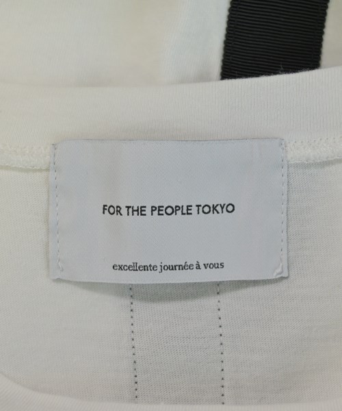 For the people（フォーザピープル）Tシャツ・カットソー 白 サイズ:-(L位) レディース/2200726420160