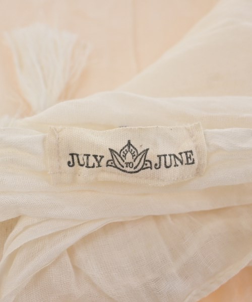 JULY TO JUNE（ジュライトゥジュン）ストール 白 サイズ:- レディース/2200639919096