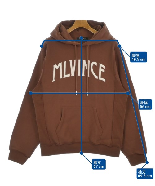MLVINCE（メルヴィンス）パーカー 茶 サイズ:M メンズ/2200647996072