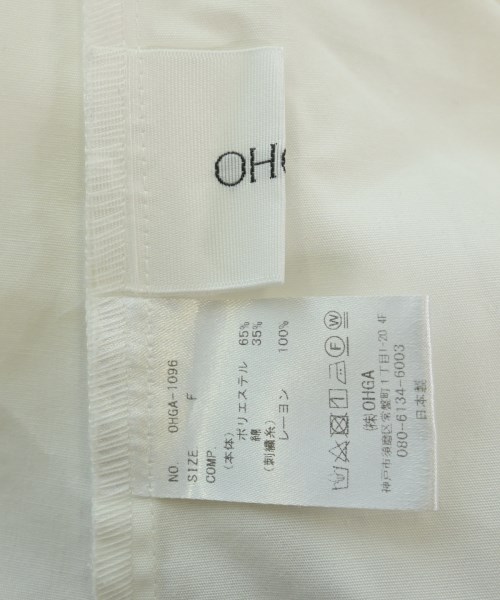 OHGA（オオガ）ブラウス 白 サイズ:F レディース/2200617479093