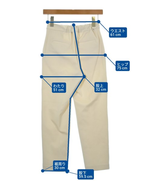 OHGA（オオガ）スラックス 白 サイズ:S レディース/2200617479116