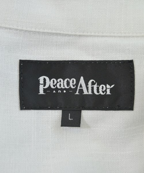 Peace and After（ピースアンドアフター）カジュアルシャツ 白 サイズ:L メンズ/2200617554103
