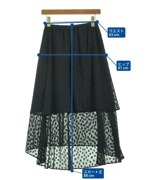 RosyMonster（ロージーモンスター）ロング・マキシ丈スカート 黒 サイズ:F レディース/2200649911103