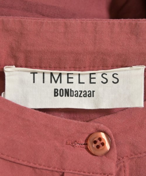 TIMELESS BONbazaar （タイムレスボンバザール）シャツワンピース 赤 サイズ:F レディース/2200637782050