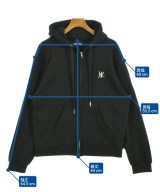 WOOALONG（ウアロン）パーカー 黒 サイズ:S メンズ/2200629723030