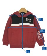 EA7（イーエーセブン）パーカー 赤 サイズ:110(5T-6T) キッズ/2200698958043