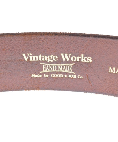 Vintage Works（ヴィンテージワークス）ベルト 黒 サイズ:33/84 メンズ/2200607700091