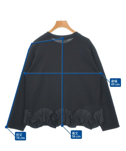 a.no.ne.ne（アノネネ）Tシャツ・カットソー 黒 サイズ:1(S位) レディース/2200690354058