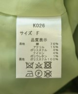 akiki（アキキ）ノーカラージャケット 緑 サイズ:F レディース/2200707510118
