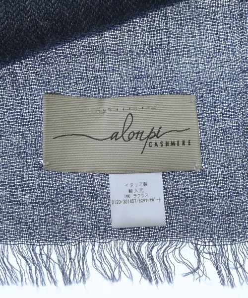 ALONPI CASHMERE（アロンピカシミア）ストール 紺 サイズ:- レディース/2200692970089