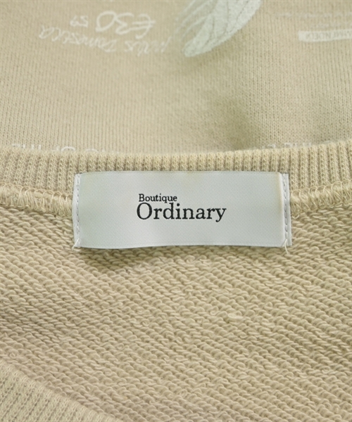 Boutique Ordinary（ブティークオーディナリー）スウェット ベージュ サイズ:F レディース/2200613257084