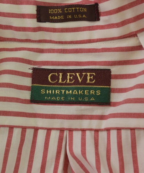 CLEVE（クリーブ）カジュアルシャツ 赤 サイズ:15 1/2(M位) メンズ/2200671824051