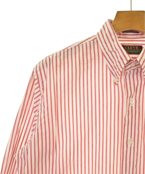 CLEVE（クリーブ）カジュアルシャツ 赤 サイズ:15 1/2(M位) メンズ/2200671824051