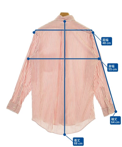 CLEVE（クリーブ）カジュアルシャツ 赤 サイズ:15 1/2(M位) メンズ/2200671824051