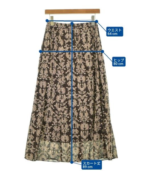 emmi（エミ）ロング・マキシ丈スカート 茶 サイズ:0(XS位) レディース/2200638181029